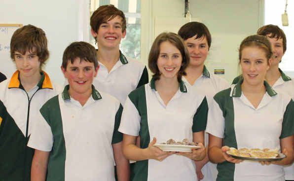 SOTE students cook up a delightful afternoon tea to raise funds for a town in East Timor. SOTE students cook up a delightful afternoon tea to raise funds for a town in East Timor.